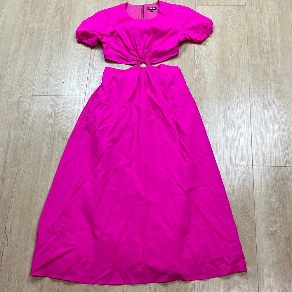 NEW Staud Calypso Cutout maxi Dress
Bougainvillea Pink, SMALL 1632 - Picture 5 of 9